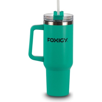 FOXIGY Термочаша за кола със сламка 1200 ml Лазурно синьо (8588009827788)