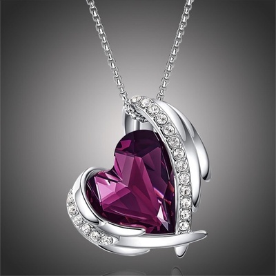 Éternelle Náhrdelník Swarovski elements NH2132-SN6000A(6) Purpurová