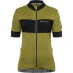 super. natural Дамска фланелка с къс ръкав за колоездене super. natural Women's Grava Jersey Cycling jersey - Avocado / Jet Black (156-1199-0313)