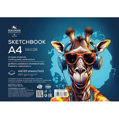KOH-I-NOOR 99200A4008SF Скицник 20 A4 180 g (99200)