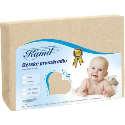 Bellatex Froté prostěradlo světle béžové 180x200x40