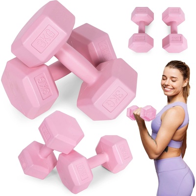 ModernHome Sada hexagonálních činek 2 x 3 kg