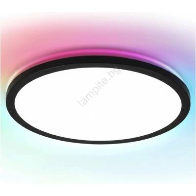 Aigostar - LED RGBW димируемо таванно осветително тяло MESH LED/24W/230V 3000-6500K черно + дистанционно управление (AI2361)