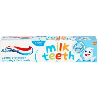 Aquafresh Milk Teeth Паста за зъби с флуорид за деца от 0 до 2 години 50мл