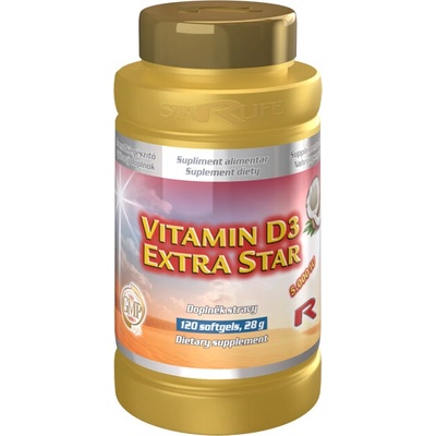 Starlife VITAMIN D3 EXTRA STAR 120 kapsúl