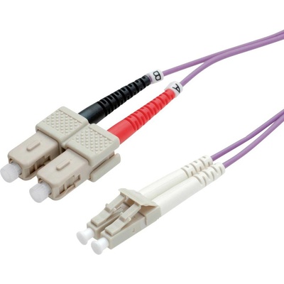 Roline 21.15.8760 Optický patch, LC-SC 50/125 (multimode), duplex, OM4, 0,5m