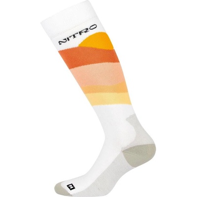 Nitro CLOUD 3 white/5browntones dámske funkčné ponožky