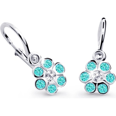 Cutie Jewellery dštské z bílého zlata C1737B-Mint Green