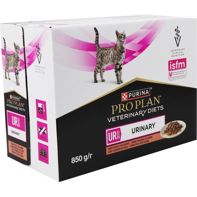 Pro Plan Veterinary Diets Feline UR ST/OX Urinary Salmon 10 x 85 g