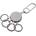 TROIKA Ключодържател Troika- PATENT EASY, сив (KYR80/GM)
