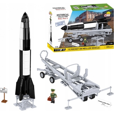 COBI 3120 II WW Raketa V2 na podvozku Meiller, 1:35, 1191 ks – Zboží Dáma
