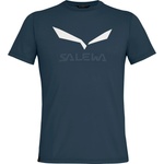 Salewa Мъжка спортна тениска Salewa Solidlogo Dry T-Shirt Sport shirt - Blueberry - размер 54 (216-2734-1216)