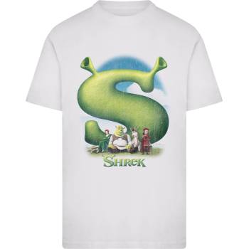 MERCHCODE Тениска Shrek Distressed Poster Tee white XXLUB-MC1562-00220 - Черен, размер L