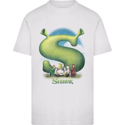 MERCHCODE Тениска Shrek Distressed Poster Tee white XXLUB-MC1562-00220 - Черен, размер L