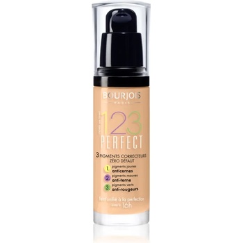 Image 1 of Bourjois 123 Perfect течен фон дьо тен за съвършен външен вид цвят 55 Beige Fonce SPF 10 30ml