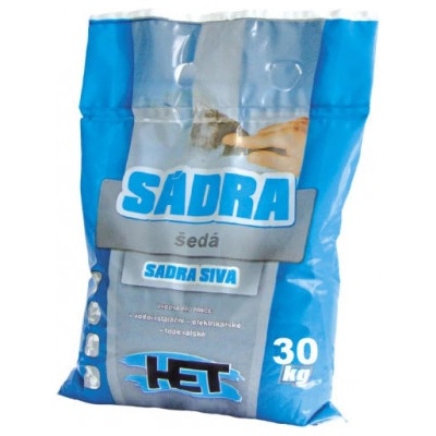 Het sádra šedá stavební, 30 kg