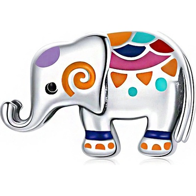 P&J Jewellery Stříbrný přívěsek Barevný sloník SB89
