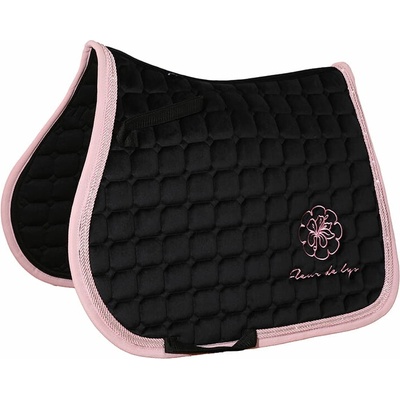 Fleur de lys Plstenka Velvet čierna ružová