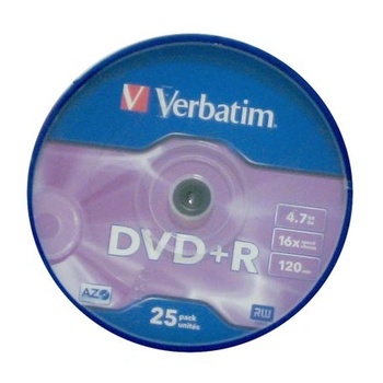 Image 1 of Verbatim DVD+R Matt Silver 4, 7 GB 25 броя (43500)
