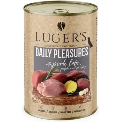 Luger’s Superfood консервирана храна за кучета със свинско филе, 400гр