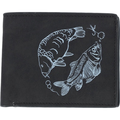 Giants Fishing Peňaženka Čierna Dva Kapre Black Wallet Two Carps