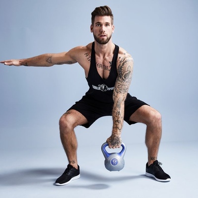 Gorilla Sports kettlebell vinylová 12 kg