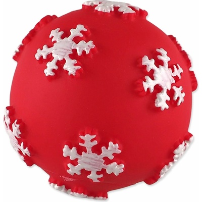 Dog Fantasy Winter Tale loptička pískacia červená 7cm