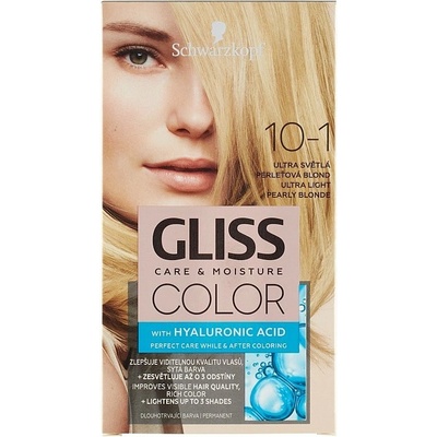 Schwarzkopf Gliss Color 10-1 Ultrasvetlý Perleťový Blond