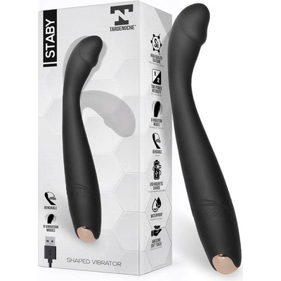 Tardenoche Staby Silicone Shaped Flexible Vibrator Black