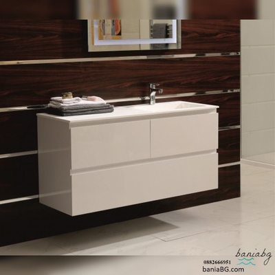 Inter Ceramic Долен конзолен pvc шкаф за баня icp12038r/38130