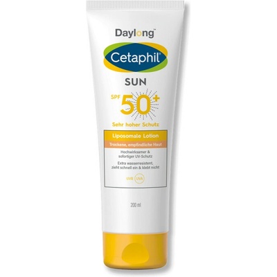 Daylong Cetaphil SUN Lipozomálne mlieko na opaľovanie SPF50+ 200 ml opaľovacie mlieko