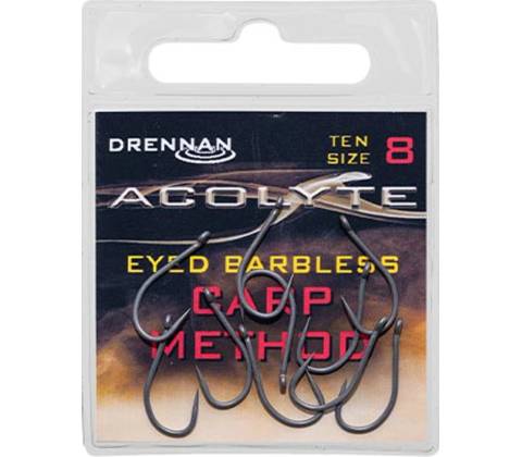 Drennan háčky Acolyte Carp Method Barbless vel.8
