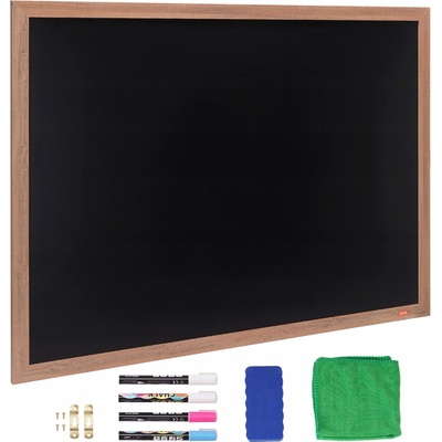 VEVOR Černá Magnetická Tabule s Dřevěným Rámem 1168.4 x 889 MM