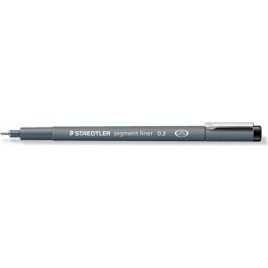 STAEDTLER Fineliner пигментен лайнер 0, 3 мм черен (308 03-9)