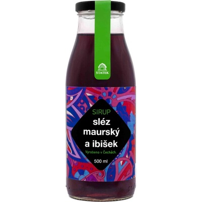 Hradecké delikatesy Sirup sléz a ibišek 0,5 l