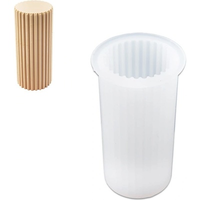 Manumi Silikonová forma na odlévání kreativní hmoty válec 87x50mm 3 ks