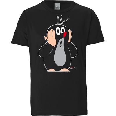LOGOSHIRT Тениска 'Der kleine Maulwurf' черно, размер 5XL