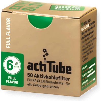 ActiTube Filtre s aktívnym uhlím Extra Slim 50 ks