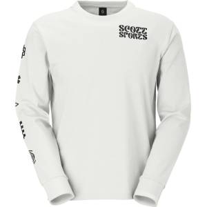 SCOTT Мъжка блуза с дълъг ръкав Scott Tee Graphic L/S Longsleeve - White (216-8213-0212)