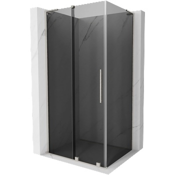 Mexen Velar L плъзгаща се душ кабина 100 x 90 см, графит, матиран никел - 871-100-090-43-97 (871-100-090-43-97)