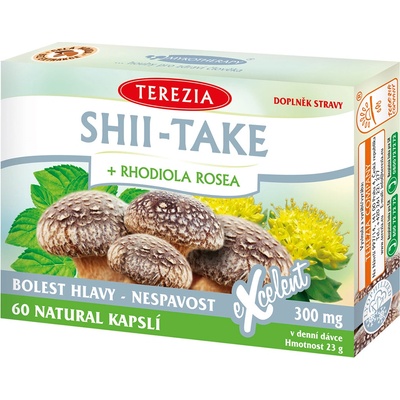 Terezia Company Shii Take + Rhodiola Rosea 60 kapslí