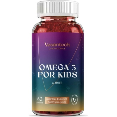 Vesantech Gummies Omega-3 pro děti 60 gummies