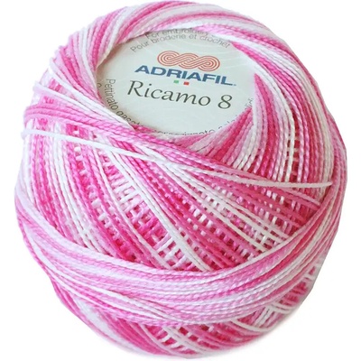 Adriafil Ricamo 8 - 92 Fuchsiový melír