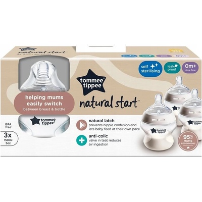 Tommee Tippee kojenecká láhev C2N 3ks 422718TT 150ml