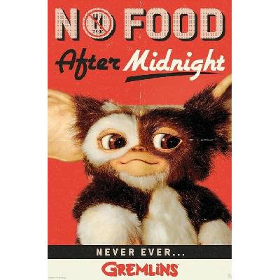 ABY STYLE Plagát, Obraz - Gramlins - NO Food After Midnight, 61 × 91.5 cm