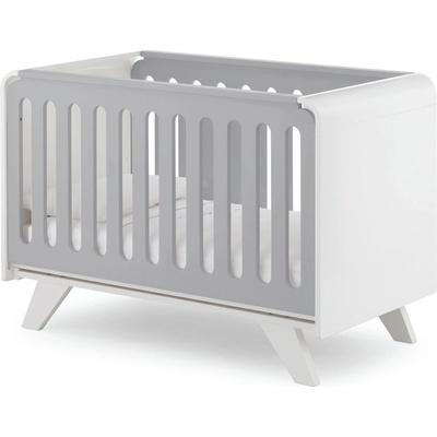 ITALBABY Бебешка кошара Italbaby MOOD Осн. цвят бял + доп. цвят Grey (RT0308-08)