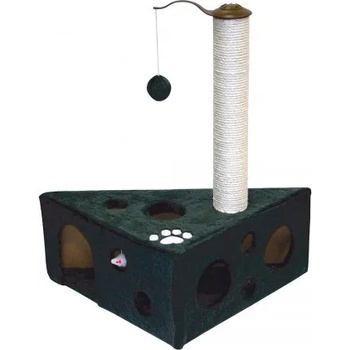 Image 1 of DUVO Felix катерушка и драскалка за коте от сизал и плюш, 46х46х68 см, Белгия - 802/871