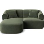 Cosmopolitan Design Зелен кадифен ъглов диван (ляв ъгъл) Campi - Cosmopolitan Design (COS_LC_S_120_F1_CAMPI4)