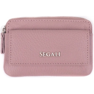 Segali Kožená mini peněženka-klíčenka 7483 A cameo rose