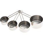 KINGHOFF Комплект мерителни купички Kinghoff KH 4025, 4 броя, 60/80/125/250 мл, Инокс (9999KH4025)